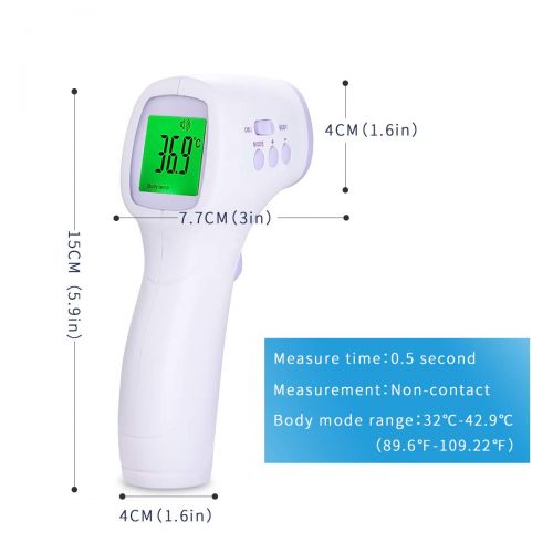  SONARIN Infrared Contactless Forehead Thermometer Digital Medical for Baby and Adults,Measurable Object,Clinical Monitoring,Instant Reading,CE and FDA Certified(Blue)