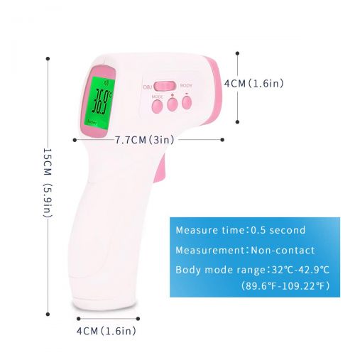  SONARIN Infrared Contactless Forehead Thermometer Digital Medical for Baby and Adults,Measurable Object,Clinical Monitoring,Instant Reading,CE and FDA Certified(Blue)