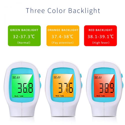  SONARIN Infrared Contactless Forehead Thermometer Digital Medical for Baby and Adults,Measurable Object,Clinical Monitoring,Instant Reading,CE and FDA Certified(Blue)