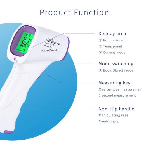  SONARIN High Precision Infrared Forehead Thermometer Digital Medical for Baby and...