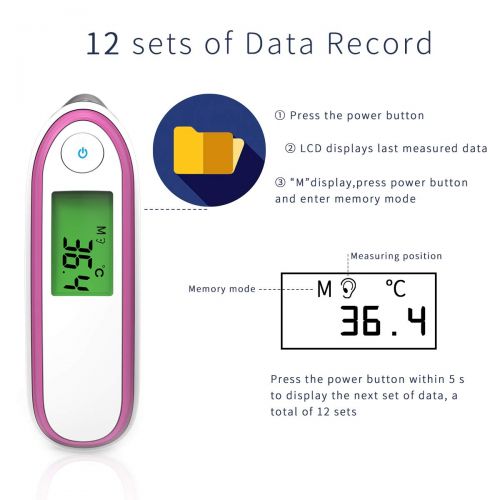  SONARIN Ear and Forehead Thermometer Digital Medical for Baby and Adults,Fever Warning,Clinical...