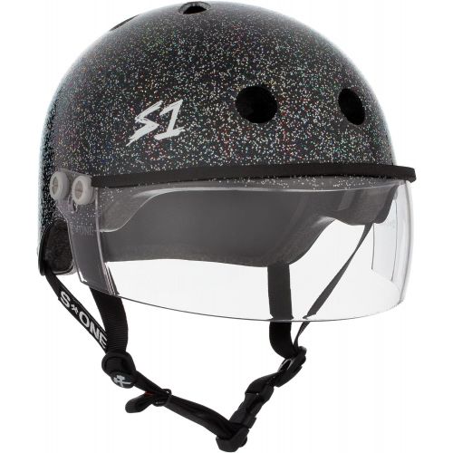  S-ONE Lifer Visor CPSC - Multi-Impact Helmet -Silver Glitter - X-Large (22.5)