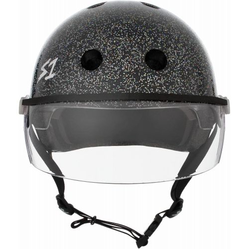  S-ONE Lifer Visor CPSC - Multi-Impact Helmet -Silver Glitter - X-Large (22.5)