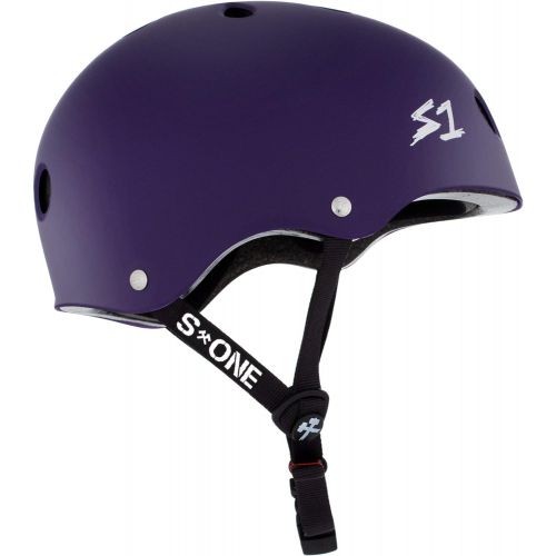  S-ONE S1 Lifer Helmet for Skateboarding, BMX, and Roller Skating - EPS Fusion Foam, CPSC & ASTM Certified - Purple Matte Small (21)