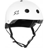 S-ONE S1 Lifer Helmet for Skateboarding, BMX, and Roller Skating - EPS Fusion Foam, CPSC & ASTM Certified - White Gloss Medium (21.5)