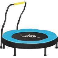 SONGMICS Trampoline for Kids, 3ft Mini Trampoline with Handlebar, Toddler Trampoline for Indoor and Outdoor, Max. Load 220 lb