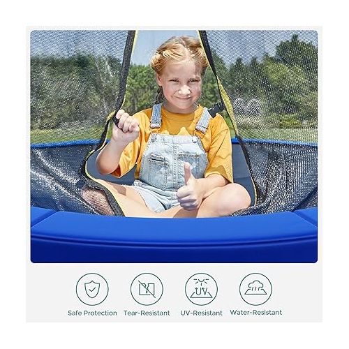  SONGMICS Trampoline Pad, 8ft 10ft 12ft 14ft 15ft Replacement Trampoline Safety Pad, Spring Cover