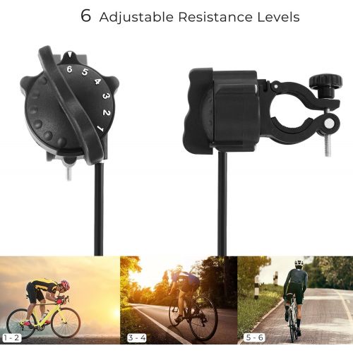  [아마존베스트]SONGMICS Magnetic Bike Trainer Stand with Noise Reduction Wheel, Black USBT003B01