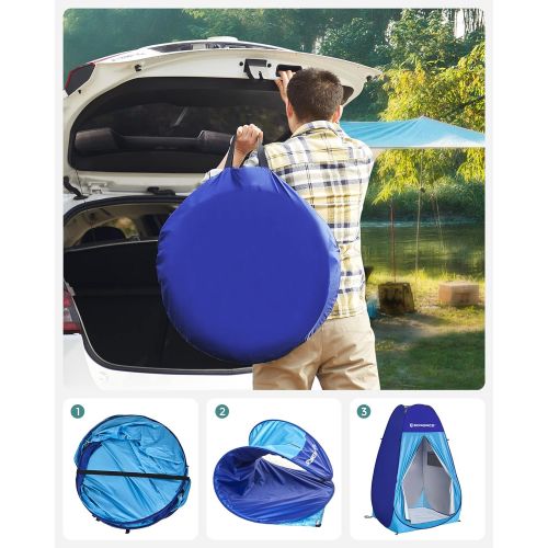  SONGMICS Pop up Privacy Tent, Portable Camping Shower Toilet Changing Shelter