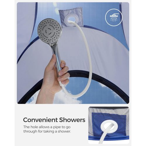  SONGMICS Pop up Privacy Tent, Portable Camping Shower Toilet Changing Shelter