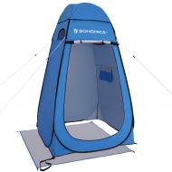 SONGMICS Portable Pop up Tent, Dressing Room Privacy Shelter, for Outdoor Camping Fishing Beach Shower Toilet, with Zippered Carrying Bag