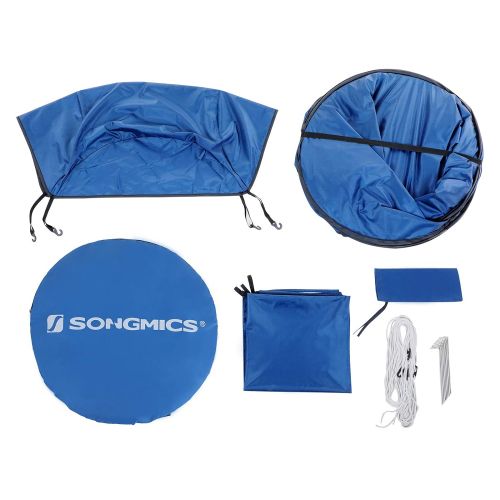  SONGMICS Portable Pop up Tent, Dressing Room Privacy Shelter, for Outdoor Camping Fishing Beach Shower Toilet, with Zippered Carrying Bag