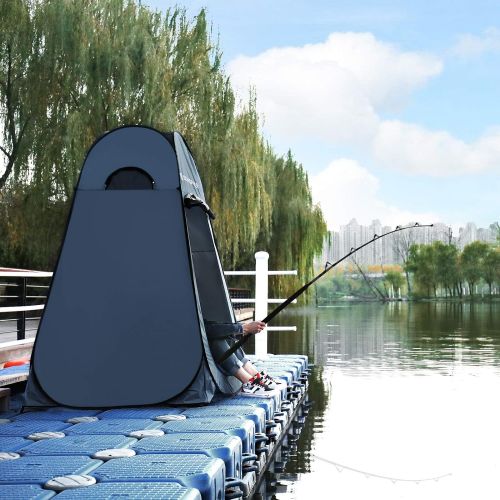  SONGMICS Portable Pop up Tent, Dressing Room Privacy Shelter, for Outdoor Camping Fishing Beach Shower Toilet, with Zippered Carrying Bag
