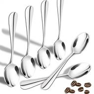 [아마존베스트]SONGZIMING Demitasse Espresso Spoons, Mini Coffee Spoon, 18/10 Stainless Steel Small Spoons for Dessert, Tea,Set of 6