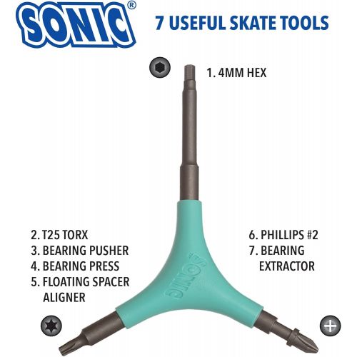  SONIC Pro Inline Skate Tool + H (Long 4mm Hex)