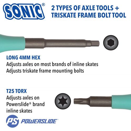  SONIC Pro Inline Skate Tool + H (Long 4mm Hex)