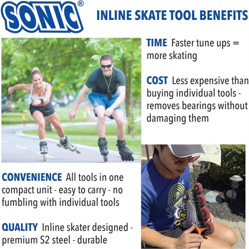  SONIC Pro Inline Skate Tool + H (Long 4mm Hex)