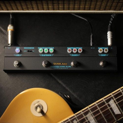  SONICAKE Twiggy Blues Multi Effects Vintage Blues Retro Rock Tone Dumble Overdrive Compressor Delay Reverb Cab Sim Guitar Pedal