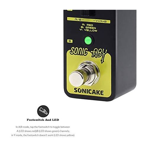  SONICAKE Sonic ABY True Byapss AB Box Line Selector Effects Pedal