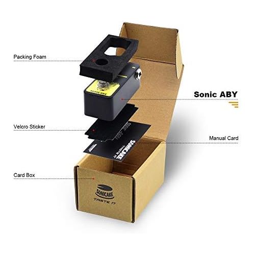  SONICAKE Sonic ABY True Byapss AB Box Line Selector Effects Pedal