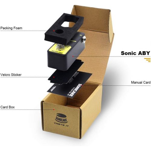  SONICAKE Sonic ABY True Byapss AB Box Line Selector Effects Pedal