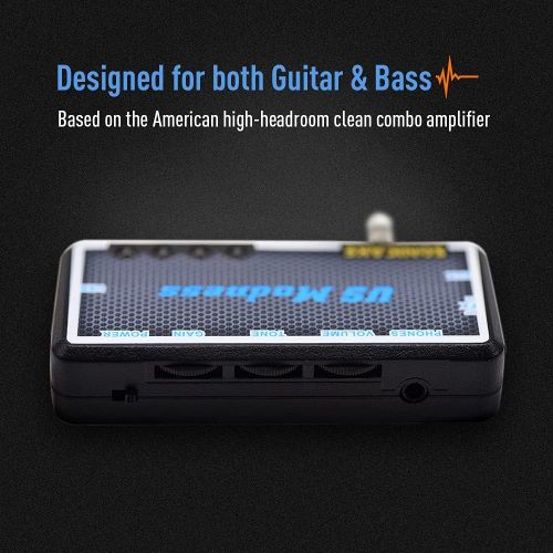  SONICAKE US Madness Plug-In USB Chargable Portable Pocket Guitar Bass Headphone Amp Carry-On Bedroom Effects