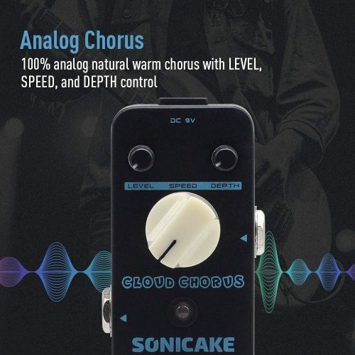  SONICAKE Chorus Pedal Chorus Guitar Pedal Guitar Effects Pedal Classic BBD Analog True Bypass