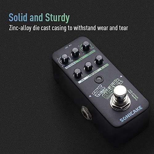  SONICAKE Delay Reverb Pedal Sonic Ambience Multi Mode Tap Tempo Delay and Reverb Guitar Bass Effects Pedal (delay/reverb)