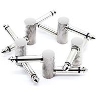SONICAKE Guitar Bass Accessories 1/4 Inch 6.35mm Z-Type Male to Male Effects Pedalboard Coupler Pedal Connector (5PCS)