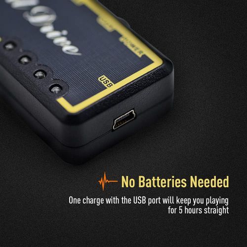  [아마존베스트]SONICAKE Brit Drive Plug-In USB Rechargeable Portable Pocket Guitar Headphone Amplifier to Take Away