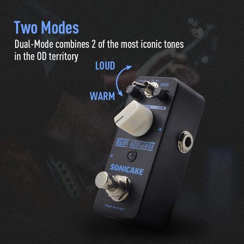  [아마존베스트]SONICAKE Blue Skreamer Vintage Dumble Blues Analogue Overdrive Guitar Effects Pedal