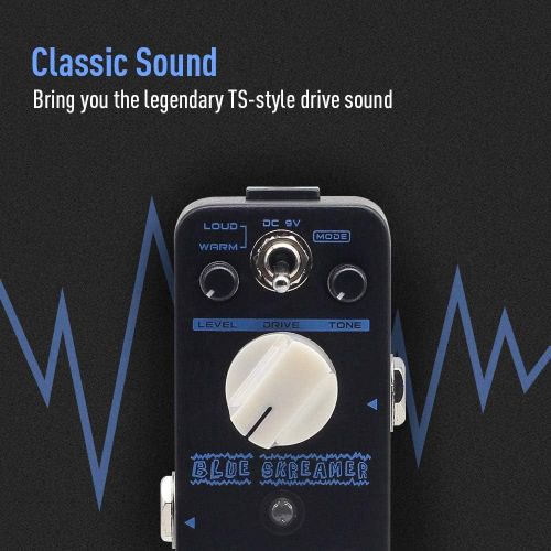  [아마존베스트]SONICAKE Blue Skreamer Vintage Dumble Blues Analogue Overdrive Guitar Effects Pedal