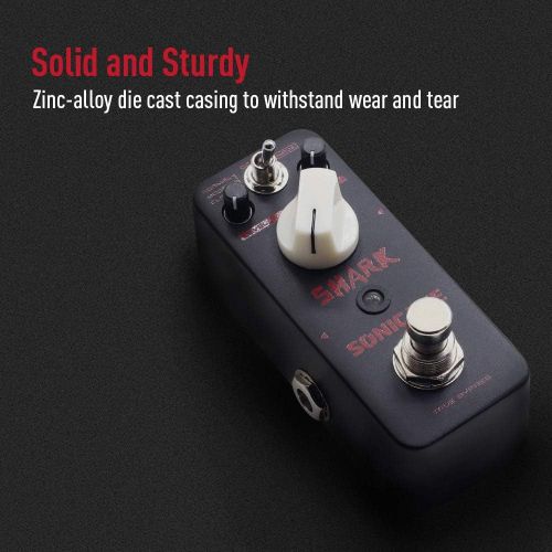  [아마존베스트]SONICAKE Shark Higain Classic British Stack Crunch High Gain Distortion Guitar Effects Pedal