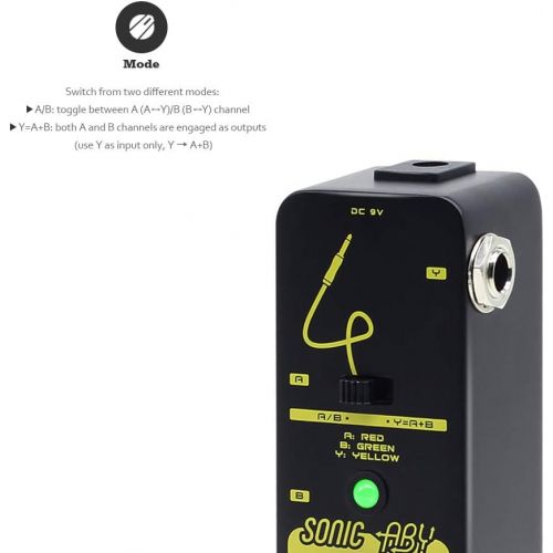  [아마존베스트]Sonicake Sonic ABY True Byapss AB Box Line Selector Effects Pedal