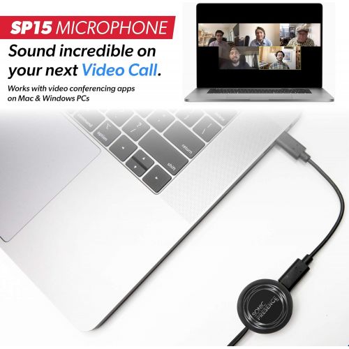  SonicPresence SP15C (USB-C) Microphone - Made in USA - New Binaural Microphone Powered by Spatial Audio Technology. Great for Podcasts, ASMR, Live Music, Sound for Video and Immers