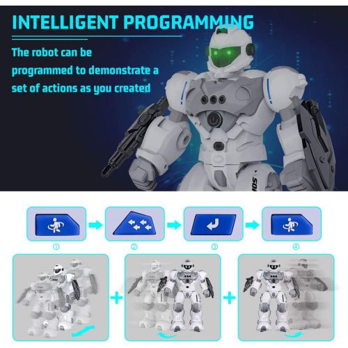  [아마존베스트]Sonomo Toys for 6-9 Year Old Boys, RC Robot Gifts for Kids Intelligent Programmable Robot with 2.4GHz Sensing Gesture Control - Upgraded Version