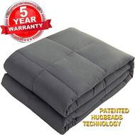 [아마존핫딜][아마존 핫딜] SONORO KATE Weighted Blanket(12 lbs, 48x72, Twin Size) - 100% Cotton Material - with Glass Beads Heavy Bed Blanket Dark Grey