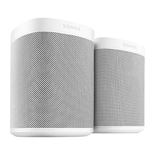 소노스 [아마존베스트]Two Room Set with all-new Sonos One - Smart Speaker with Alexa voice control built-In. Compact size with incredible sound for any room. (White)