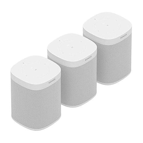 소노스 [아마존베스트]Sonos One (Gen 2) Multi-Room Voice Controlled Smart Speakers Bundle (3-Pack) - White