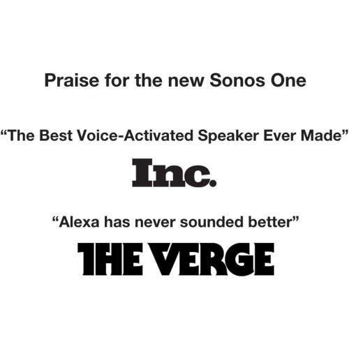 소노스 [아마존베스트]Sonos One (Gen 2) Multi-Room Voice Controlled Smart Speakers Bundle (4-Pack) - White