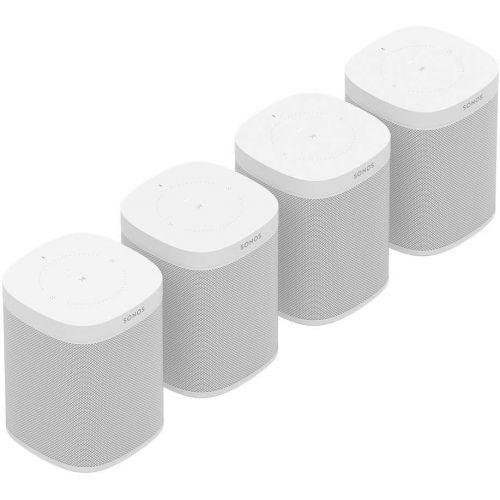 소노스 [아마존베스트]Sonos One (Gen 2) Multi-Room Voice Controlled Smart Speakers Bundle (4-Pack) - White