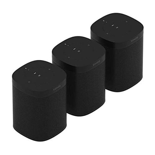 소노스 [아마존베스트]Sonos One (Gen 2) Three Room Set Voice Controlled Smart Speaker with Amazon Alexa Built in (3-Pack Black)