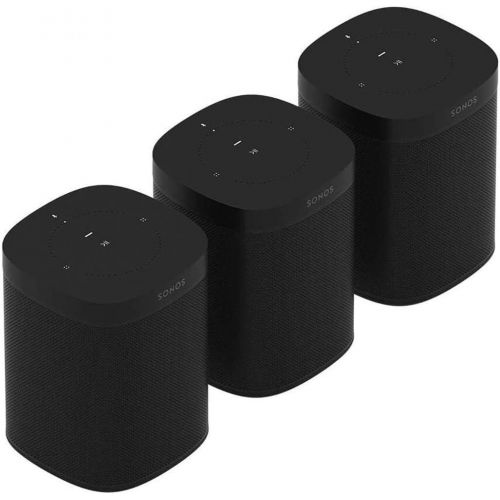 소노스 [아마존베스트]Sonos One (Gen 2) Three Room Set Voice Controlled Smart Speaker with Amazon Alexa Built in (3-Pack Black)