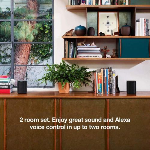 소노스 [아마존베스트]Sonos One (Gen 2) Multi-Room Voice Controlled Smart Speakers Bundle (4-Pack) - Black