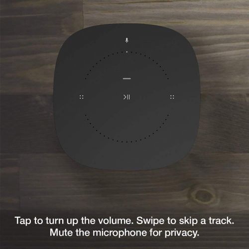 소노스 Sonos One (Gen 2) Three Room Set Voice Controlled Smart Speaker with Amazon Alexa Built in (3-Pack Black)