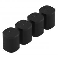 Sonos One (Gen 2) Four Room Set Voice Controlled Smart Speaker with Amazon Alexa Built in (4-Pack Black)