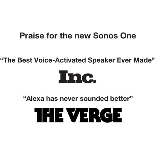 소노스 [아마존베스트]Two Room Set with Sonos One (Gen 2) - Voice Controlled Smart Speaker with Amazon Alexa Built-In - Black