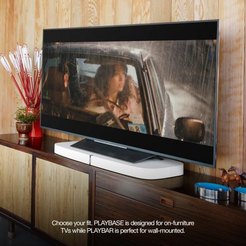 소노스 [아마존베스트]Sonos Playbase - Sleek Soundbase for TV, Movies, Music, and More - White