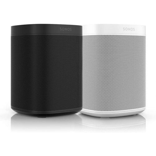 소노스 Sonos One (Gen 2) Two Room Set Voice Controlled Smart Speaker with Amazon Alexa Built in (2-Pack Black/White)