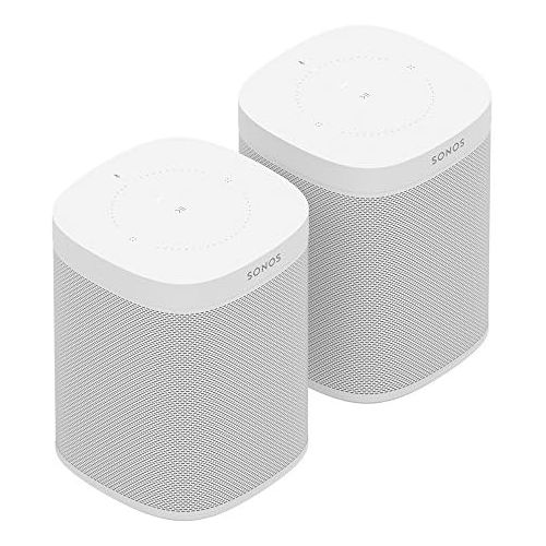 소노스 Sonos One Smart Speaker Set WLAN Multiroom Speaker with Alexa, Airplay, Streaming White